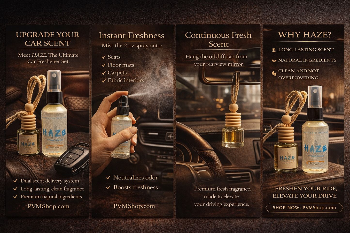 Haze Car Freshener set
