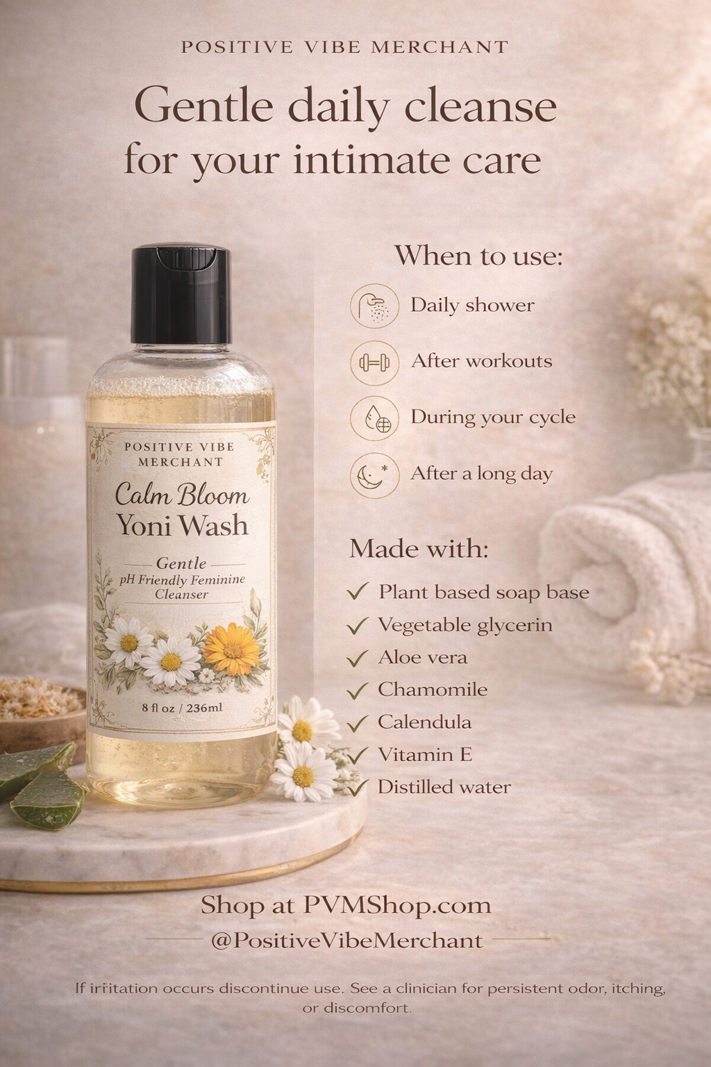 Calm Bloom Gentle Yoni Wash