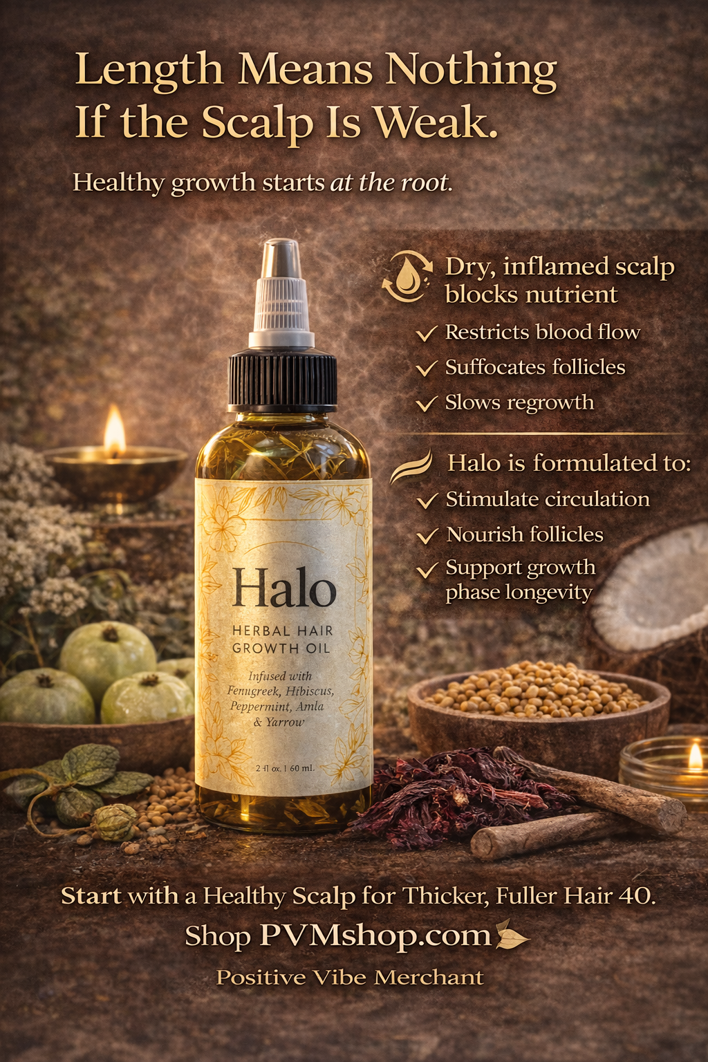 Halo Ayurvedic Hair Growth Oil