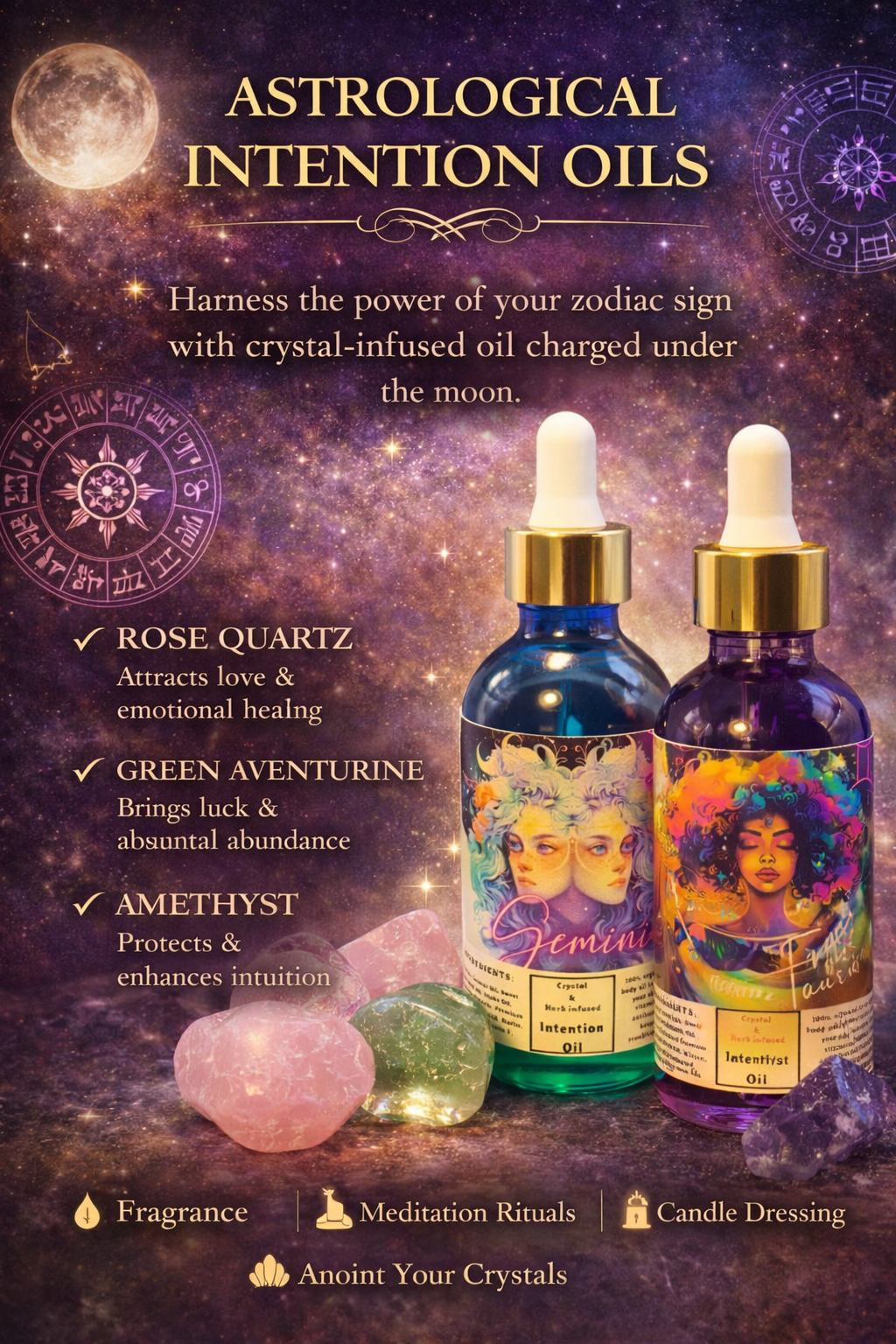 Crystal Infused Intention Oil