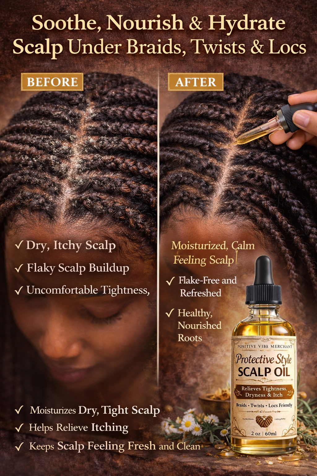 Protective Style Scalp Oil
