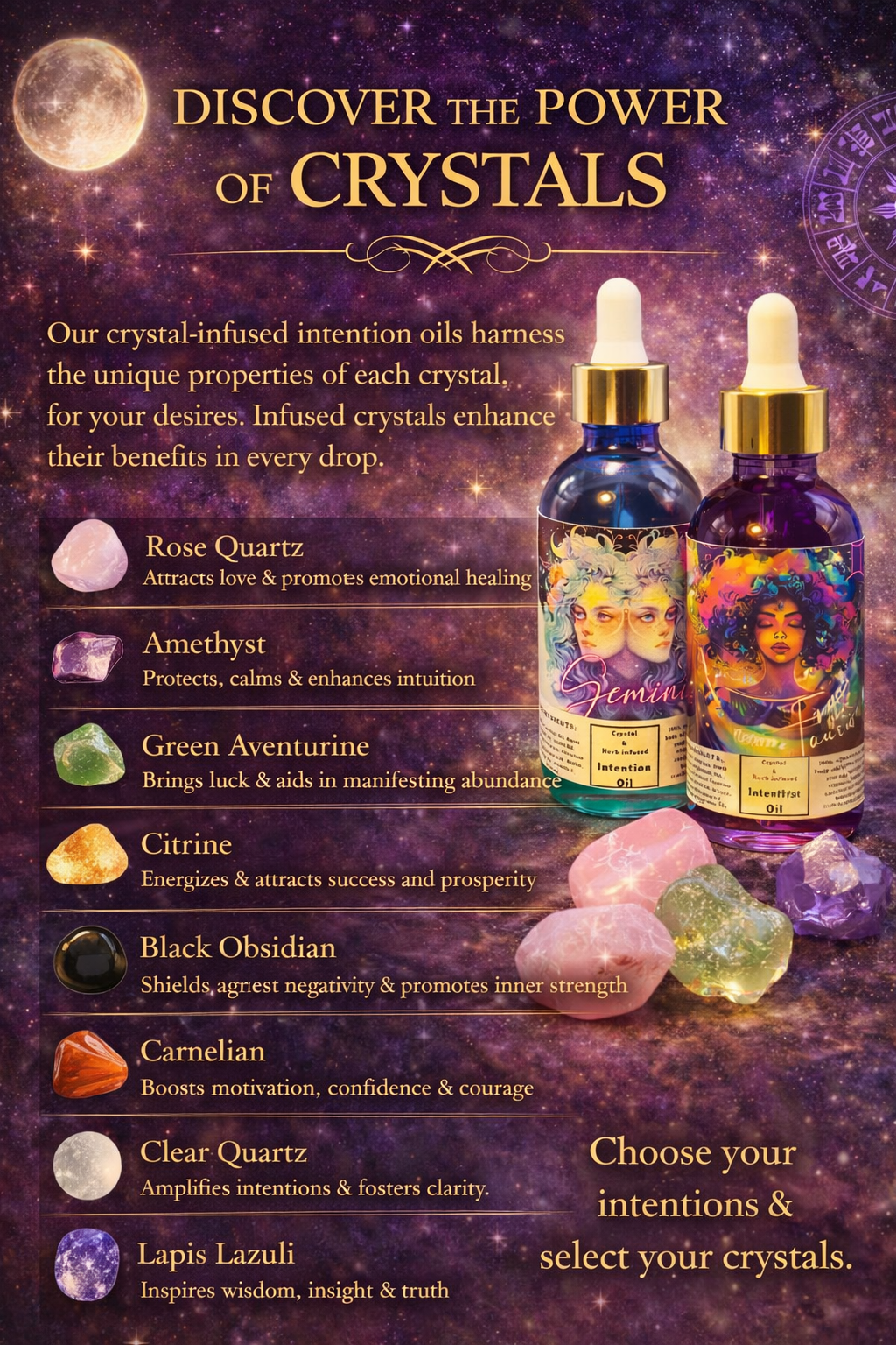 Crystal Infused Intention Oil