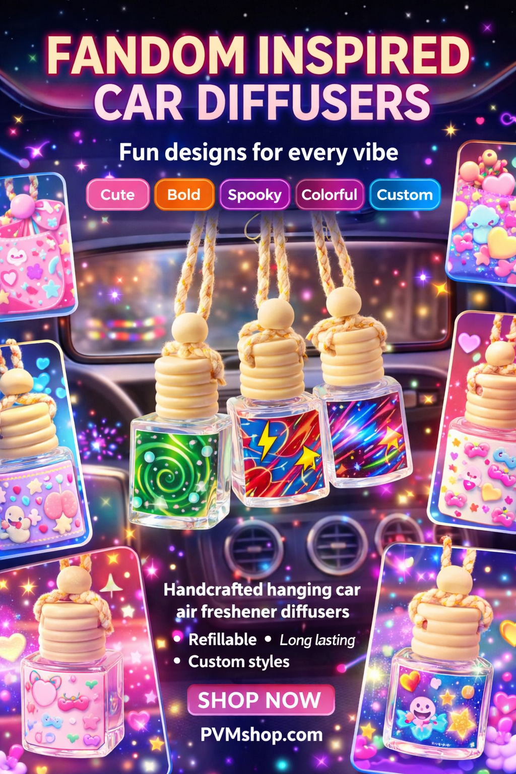 Single Pop Culture Car Diffuser