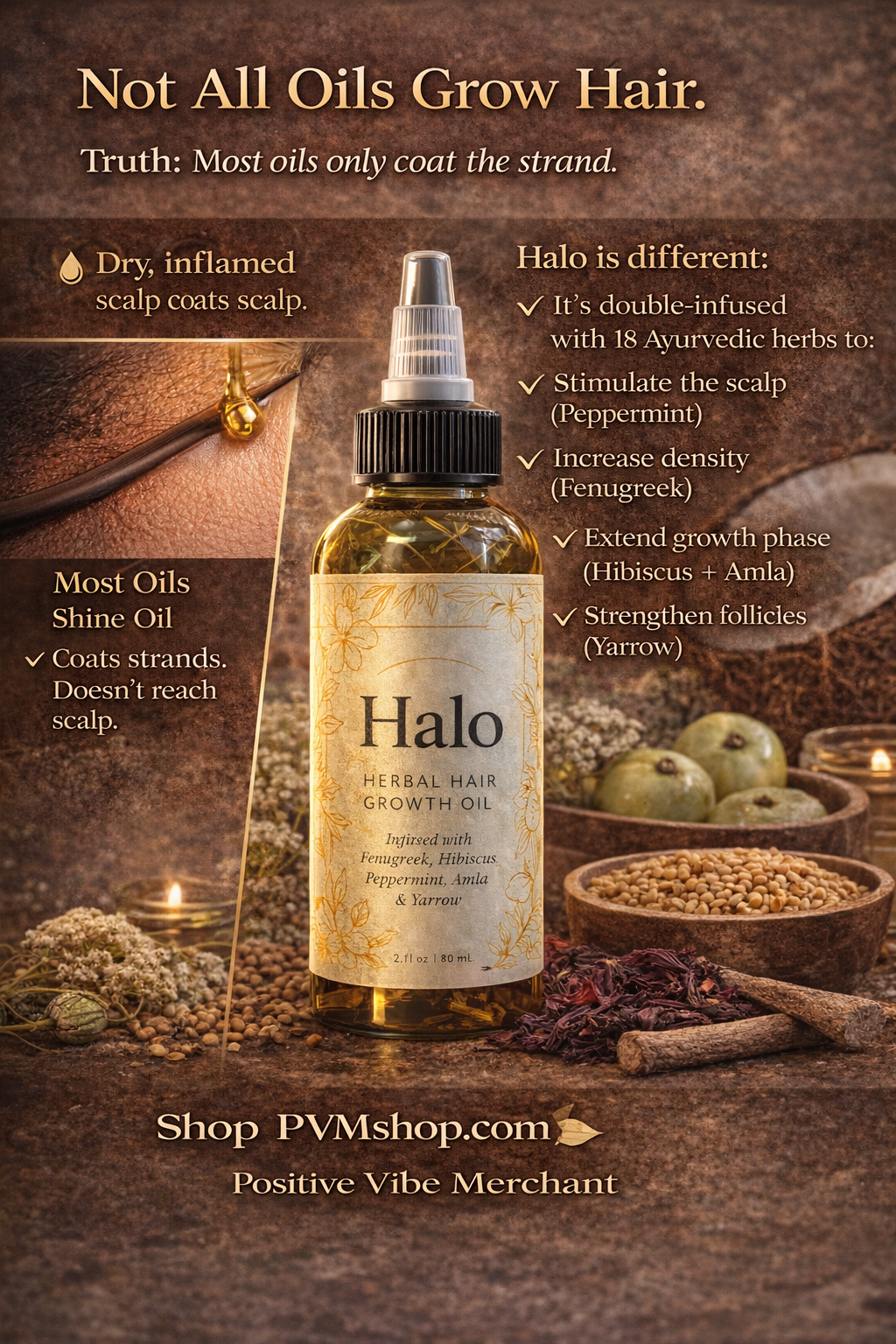 Halo Ayurvedic Hair Growth Oil