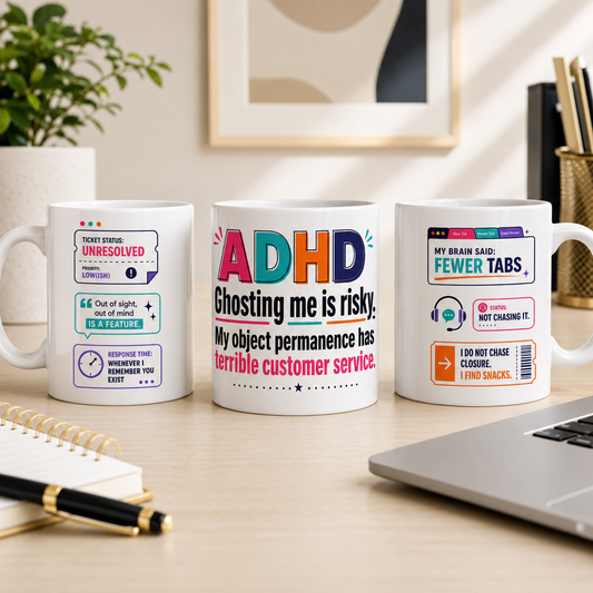 Ghosting Me Is Risky ADHD Mug