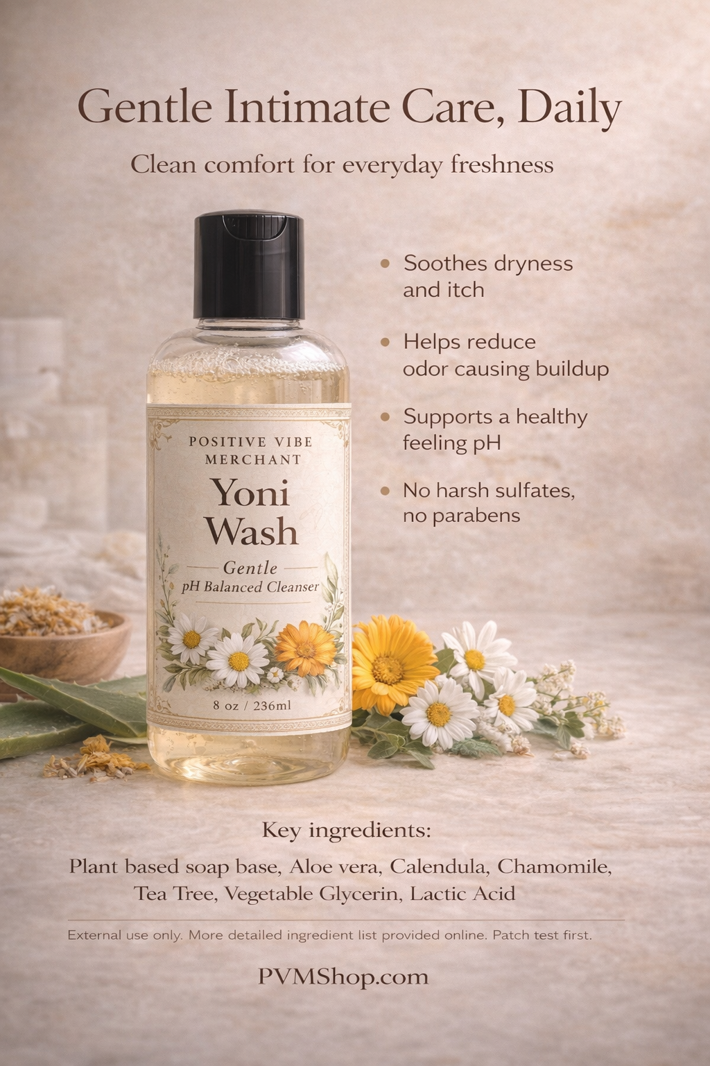 Calm Bloom Gentle Yoni Wash