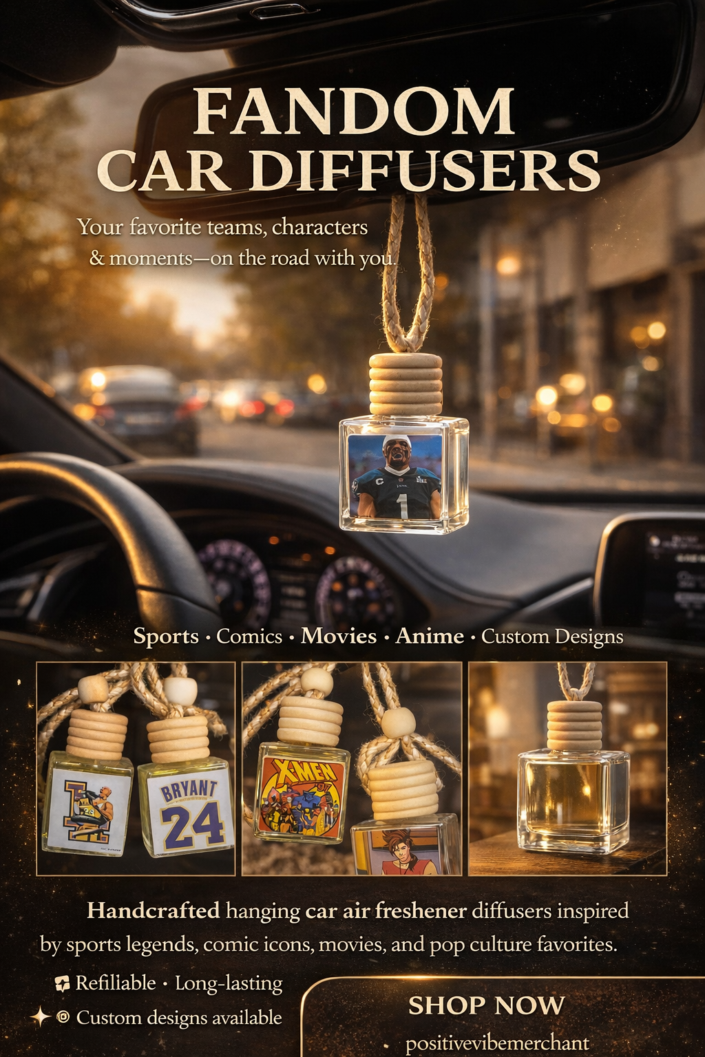 NBA Fandom. Car air freshener diffuser