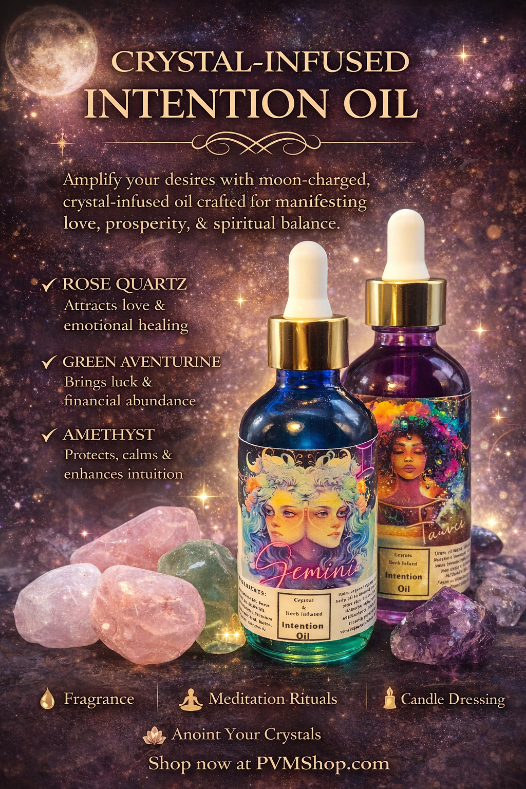 Crystal Infused Intention Oil